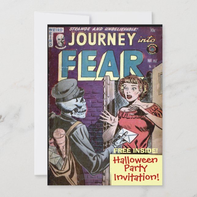 Halloween Comic Strip Invitation (Front)