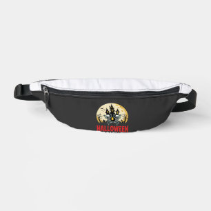 Halloween Coming Dancing Skeletons Haunted Castle Bum Bags