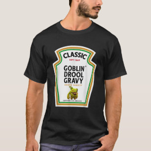 Halloween Condiment Bottle Goblin Drool Gravy Poti T-Shirt