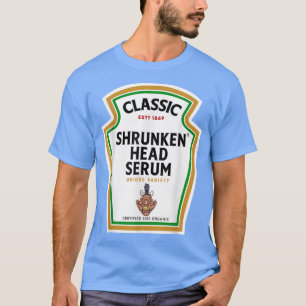 Halloween Condiment Bottle Shrunken Head Serum Po T-Shirt