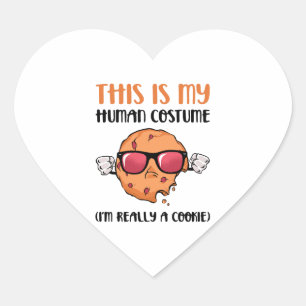 Halloween Cookie Heart Sticker