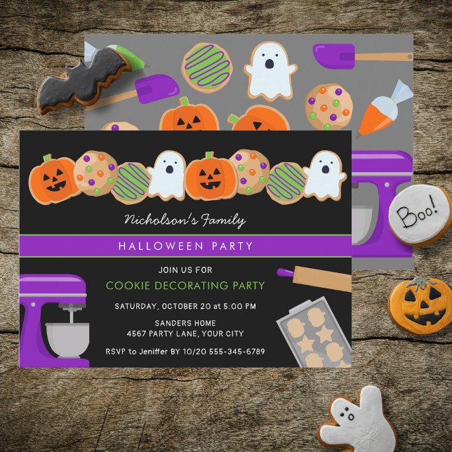 HALLOWEEN COOKIE PARTY INVITATION (Creator Uploaded)