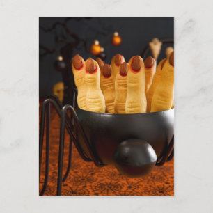 Halloween Cookies - Witch'S Fingers Postcard