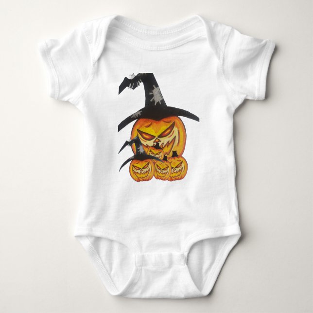 Halloween Cool Baby Jersey Bodysuit (Front)