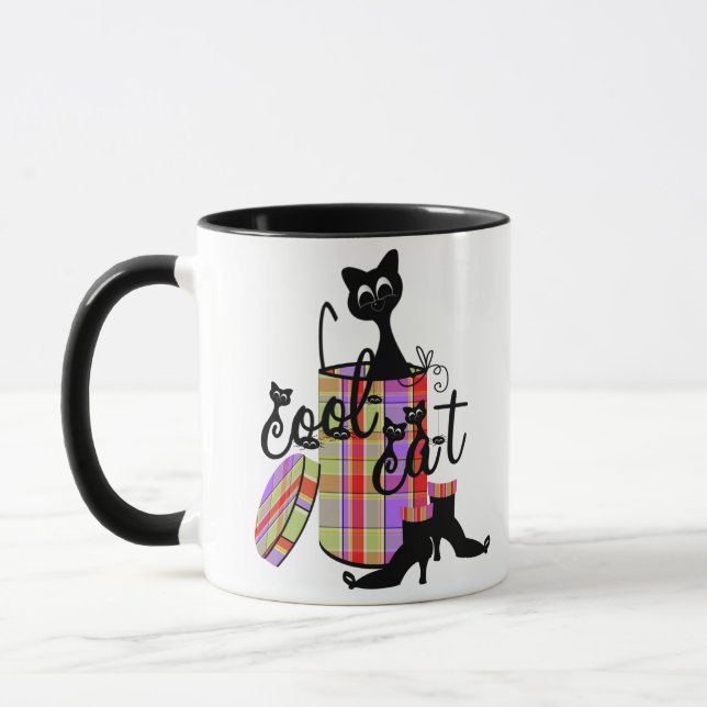 Halloween Cool Cat Mug (Left)