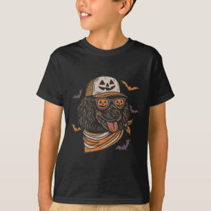 Halloween Cool Dog Boykin Spaniel Sungles Dog Mum T-Shirt