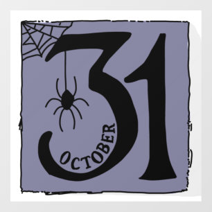 Halloween Cool Spooky Whimsical TypographyPurple
