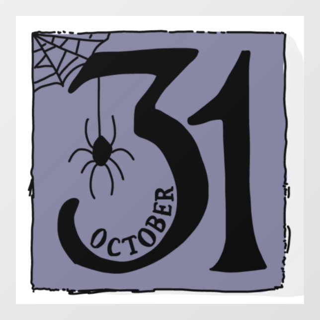 Halloween Cool Spooky Whimsical TypographyPurple   (Sheet)