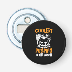 Halloween Coolest Pumpkin In The Patch Birthday Bottle Opener
