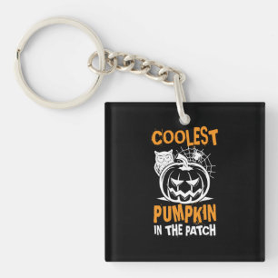 Halloween Coolest Pumpkin In The Patch Birthday Key Ring