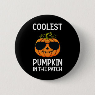 Halloween Coolest Pumpkin In The Patch Boys Girls 6 Cm Round Badge
