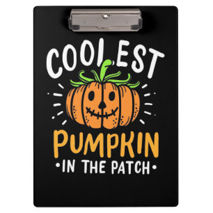 Halloween Coolest Pumpkin In The Patch Clipboard