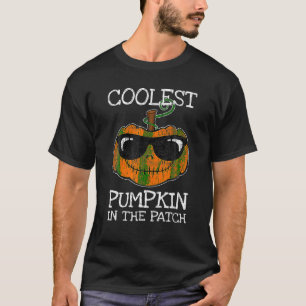 Halloween Coolest Pumpkin In The Patch Funny Boys  T-Shirt