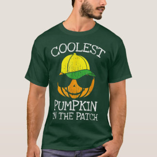 Halloween Coolest Pumpkin In The Patch Funny Boys  T-Shirt