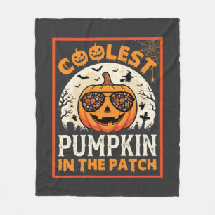 Halloween Coolest Pumpkin in the Patch Sunglasses Fleece Blanket