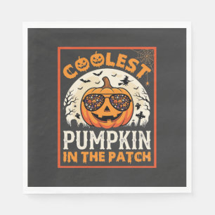 Halloween Coolest Pumpkin in the Patch Sunglasses Napkin