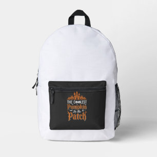 Halloween Coolest Pumpkin in the Patch Vintage Des Printed Backpack