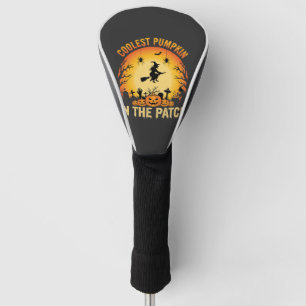 Halloween Coolest Pumpkin in the Patch Witch Desig Golf Head Cover