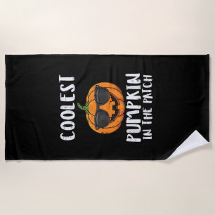 Halloween Coolest Pumpkin Patch Costume Men Boys K Beach Towel
