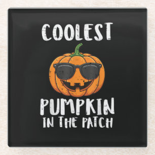 Halloween Coolest Pumpkin Patch Costume Men Boys K Glass Coaster