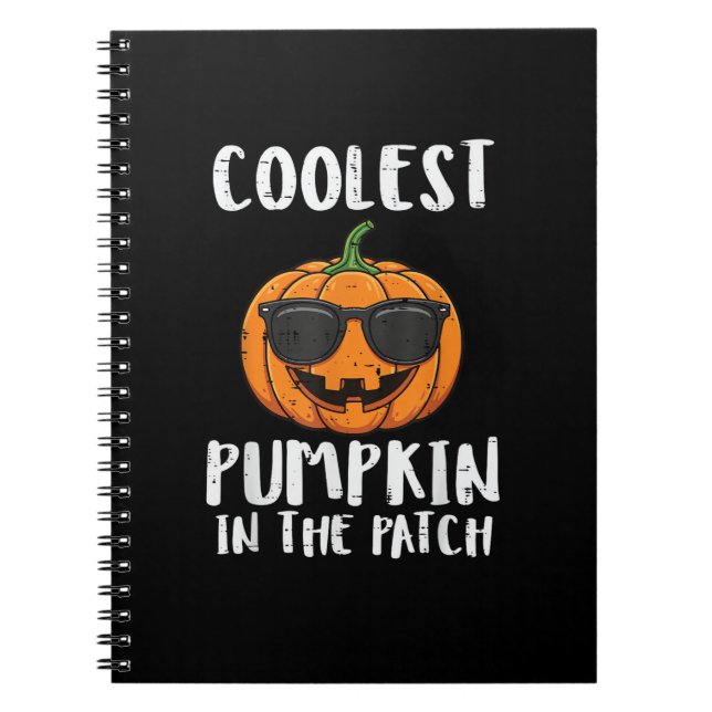 Halloween Coolest Pumpkin Patch Costume Men Boys K Notebook (Front)