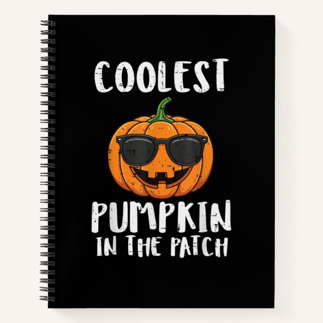 Halloween Coolest Pumpkin Patch Costume Men Boys K Notebook (Front)
