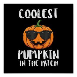 Halloween Coolest Pumpkin Patch Costume Men Boys K Poster