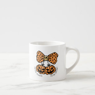 Halloween Coquette Pumpkins Season to Be Spooky Espresso Cup