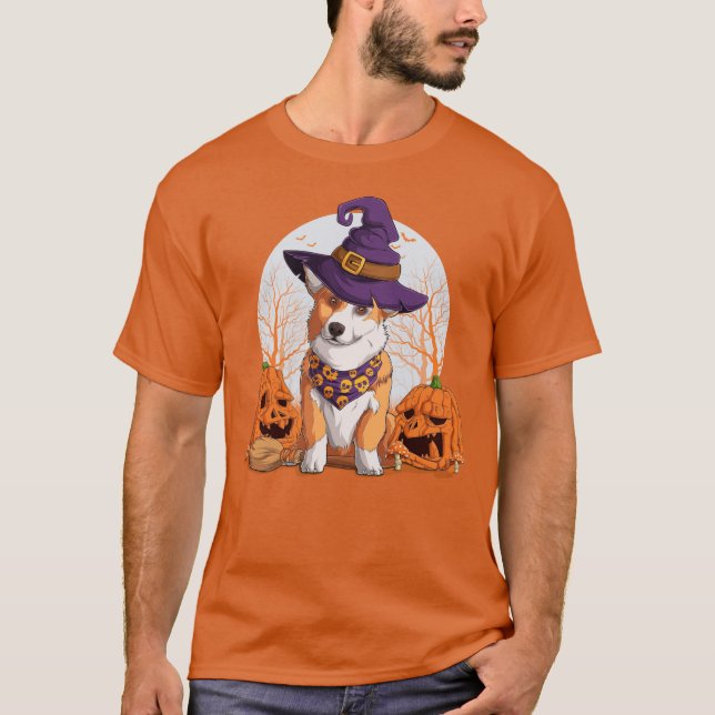 Halloween Corgi T-Shirt (Front)