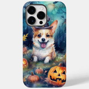 Halloween Corgi With Pumpkins Scary Case-Mate iPhone 14 Pro Max Case