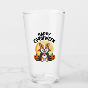 Halloween Corgiween, Spooky Corgi Dog Glass