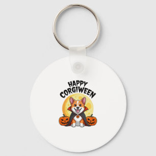 Halloween Corgiween, Spooky Corgi Dog Key Ring