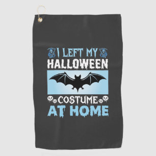 Halloween Costume At Home Funny Bat Design Golf Towel