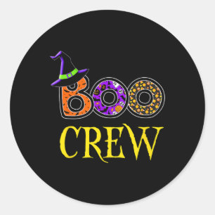 Halloween Costume Boo Crew  Classic Round Sticker