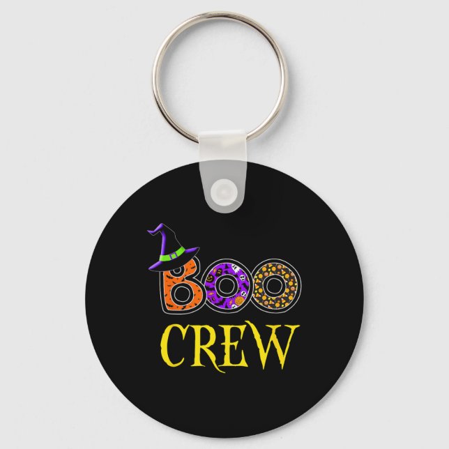 Halloween Costume Boo Crew  Key Ring (Front)