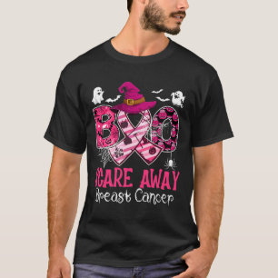 Halloween Costume Boo Scare Away Breast Cancer T-Shirt
