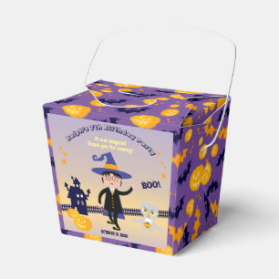 Halloween Costume Boy Wizard Birthday Party Favour Box
