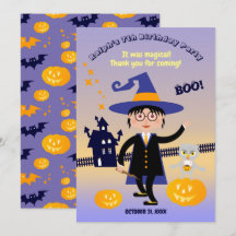 Halloween Costume Boy Wizard Birthday Party