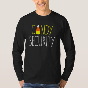 HALLOWEEN COSTUME CANDY CORN SECURITY DECORATIONS T-Shirt