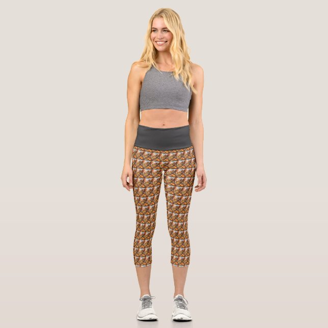 Halloween Costume Considerations Capri Leggings (Front)