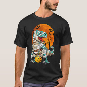 Halloween Costume Dinosaur Rex Mummy Pumpkins Boys T-Shirt