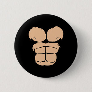 Halloween Costume Fun Monkey Gorilla Chest Suit Ha 6 Cm Round Badge