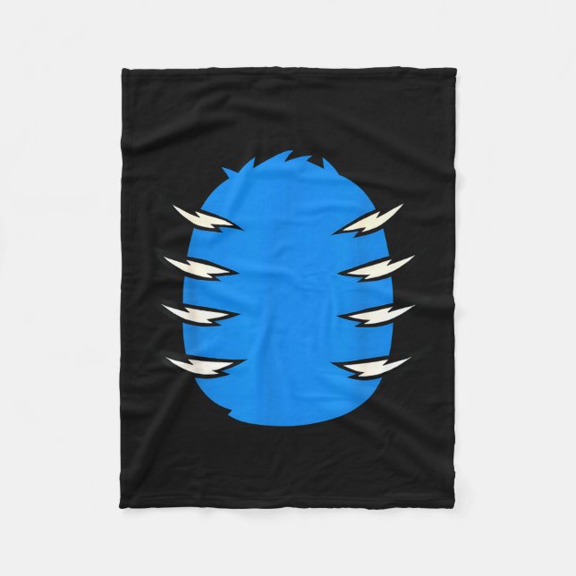 Halloween Costume Funny Blue Tiger Diy Group Match Fleece Blanket (Front)