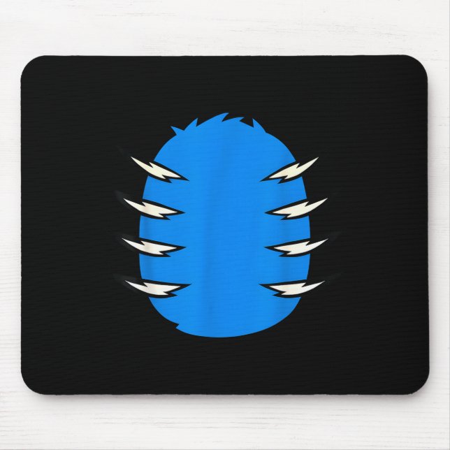 Halloween Costume Funny Blue Tiger Diy Group Match Mouse Pad (Front)