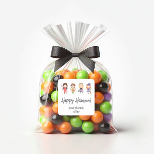 Halloween Costume Gift Square Sticker