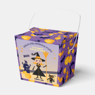 Halloween Costume Girl Witch Birthday Party Favour Box