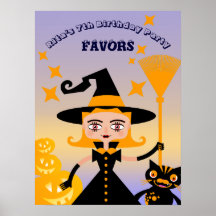 Halloween Costume Girl Witch Birthday Party