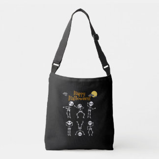 Halloween Costume Happy Scary Skeleton Dancing Crossbody Bag