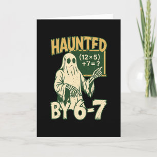 Halloween Costume Haunted Card