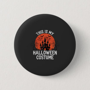Halloween Costume Haunted Castle Vector Design 6 Cm Round Badge
